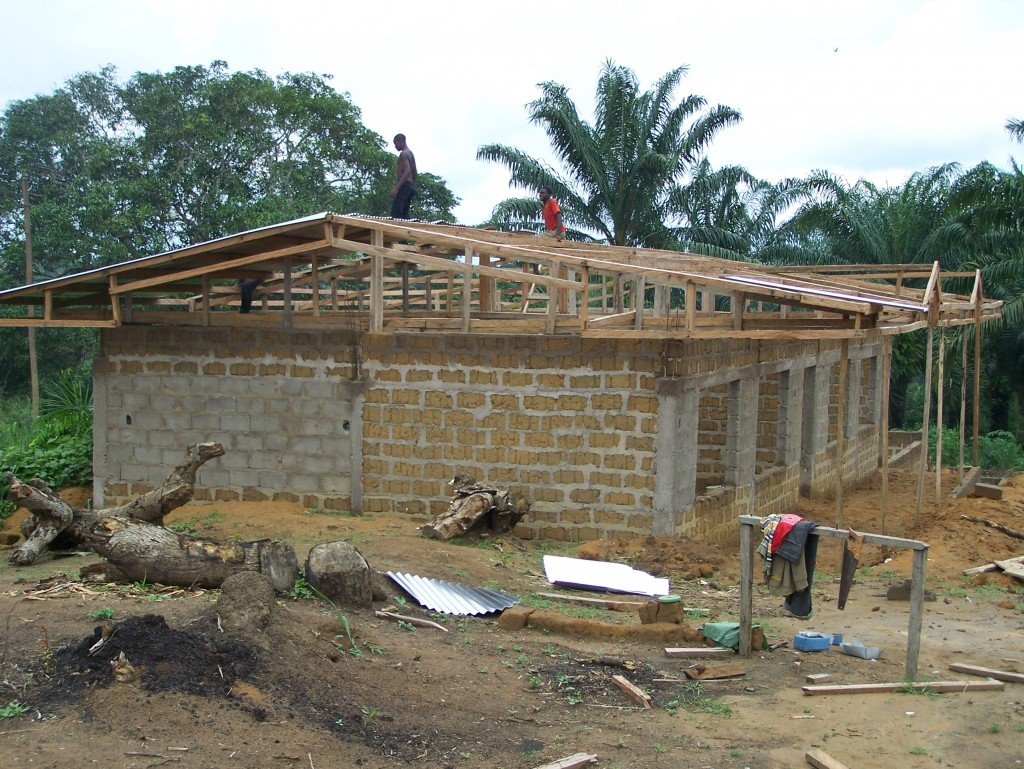 Pose de la charpente