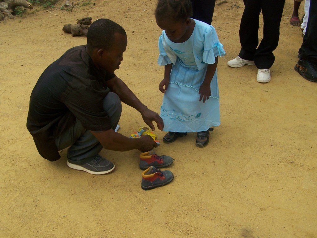 Essayage de chaussures